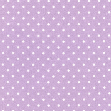 Cosy Cotton Flannel - Purple with white spot