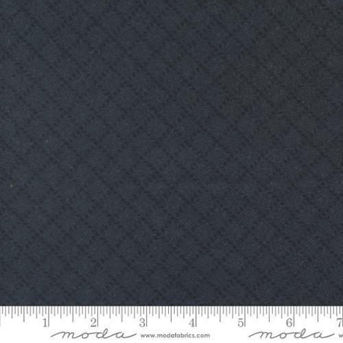 Farmhouse Flannel 111 - charcoal background with black diamond design