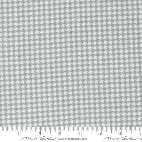 Farmhouse flannel 111 - Cream and grey houndstooth print