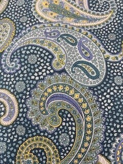 Chelsea Garden - Blue, green, gold, & purple paisley