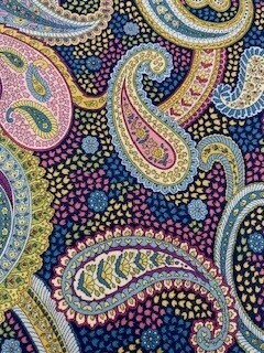 Chelsea Garden - Pink, yellow & blue paisley