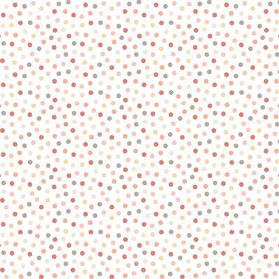 Guess How Much I Love You 2 - Light coral, pink & grey dots on cream background