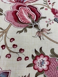 Antoinette - Large Jacobean print on cream background