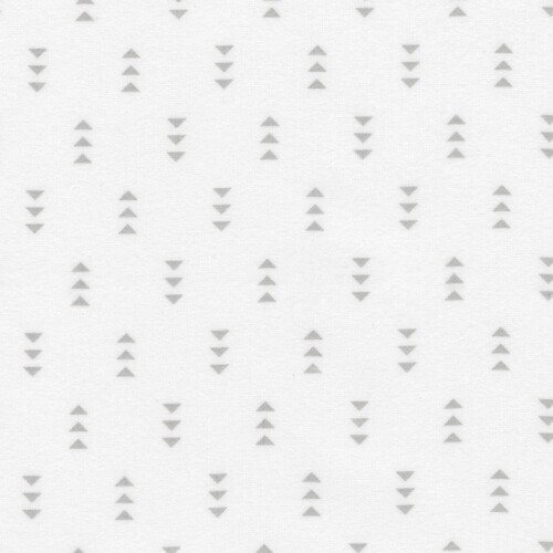 Cozy Cotton Flannel - groups of grey arrows on white background