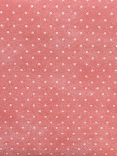 Wild Rose Flannel - White spots on pink background